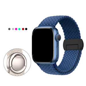 Cinturini per Orologio Lionorm Classici Intrecciati in Nylon Elastico con Chiusura Magnetica per <span class=keywords><strong>Apple</strong></span> Watch <span class=keywords><strong>Ultra</strong></span> 49mm, Cinturino Elastico per Smartwatch - Product Image 3