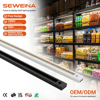 Système d'éclairage magnétique sur rail LED 12V 24V pour étagères de présentation et rayonnages de supermarché - Prix de gros