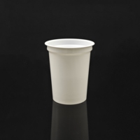 Gobelets en plastique PP jetables personnalisés de 240 ml, qualité alimentaire, blancs, pour yaourt, petit pot de yaourt en plastique