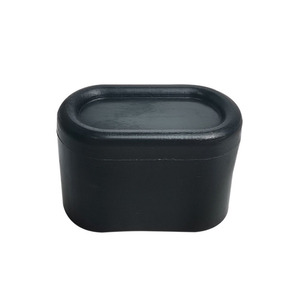 Shih Hung Plastics Oval Foot Covers Pe Rubber <b>Black</b> 39x19 40x20 For Desk <b>Chair</b> Furniture Protection - Product Image 4