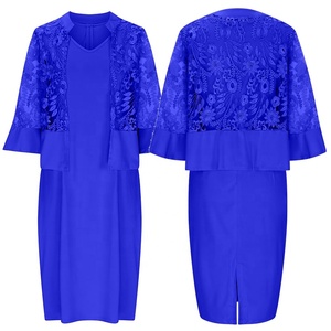 Vestidos de Talla Grande para Madrina de Novia, Trajes de Iglesia, Atuendo de Novio, <span class=keywords><strong>Chaqueta</strong></span> de Encaje, Conjuntos Formales de 2 Piezas, Vestido para Invitadas de Boda - Product Image 6
