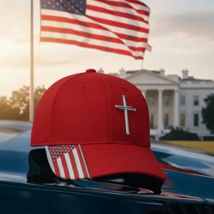 Casquette unisexe réglable à 6 panneaux, motif drapeau américain imprimé numérique 3D, broderie vintage, style streetwear décontracté, 100 % polyester - Product Image 2