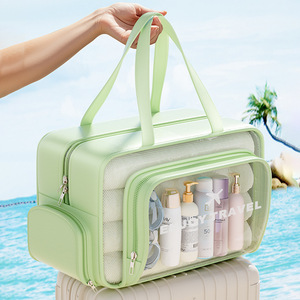 <b>Toiletry</b> Bag Large Capacity Dry Wet Separation Beach Travel Shower Bag With Shoe Compartment Waterproof Bathroom Tote - Product Image 3