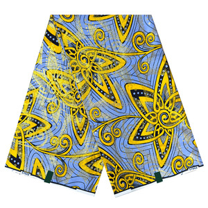 Tissu Wax Super Holland 100% Coton, Imprimés Ankara Africains, Super Golden Grand Wax - Product Image 3