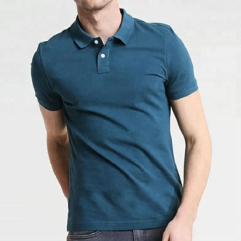Plaine Teinte Personnalisée Polo Sport Design De Tee-Shirt Hommes Polo T-Shirt Avec Boutons