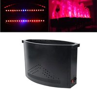 Machine à Effets de Flamme Électrique Rouge 1,5 m à Double Souffleur pour Scène DJ, Discothèque, Fêtes, Toile de Fond en Tissu de Soie, Effet Flamme LED