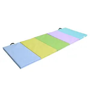 Waterproof high density five fold exercise mat foldable fitness yoga mat