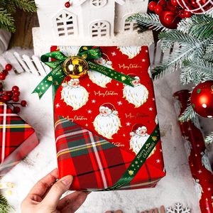 Red Christmas <b>Wrapping</b> <b>Paper</b> Roll Santa Claus Design Double Side 46.8 Square Feet Gift Craft Recyclable - Product Image 4