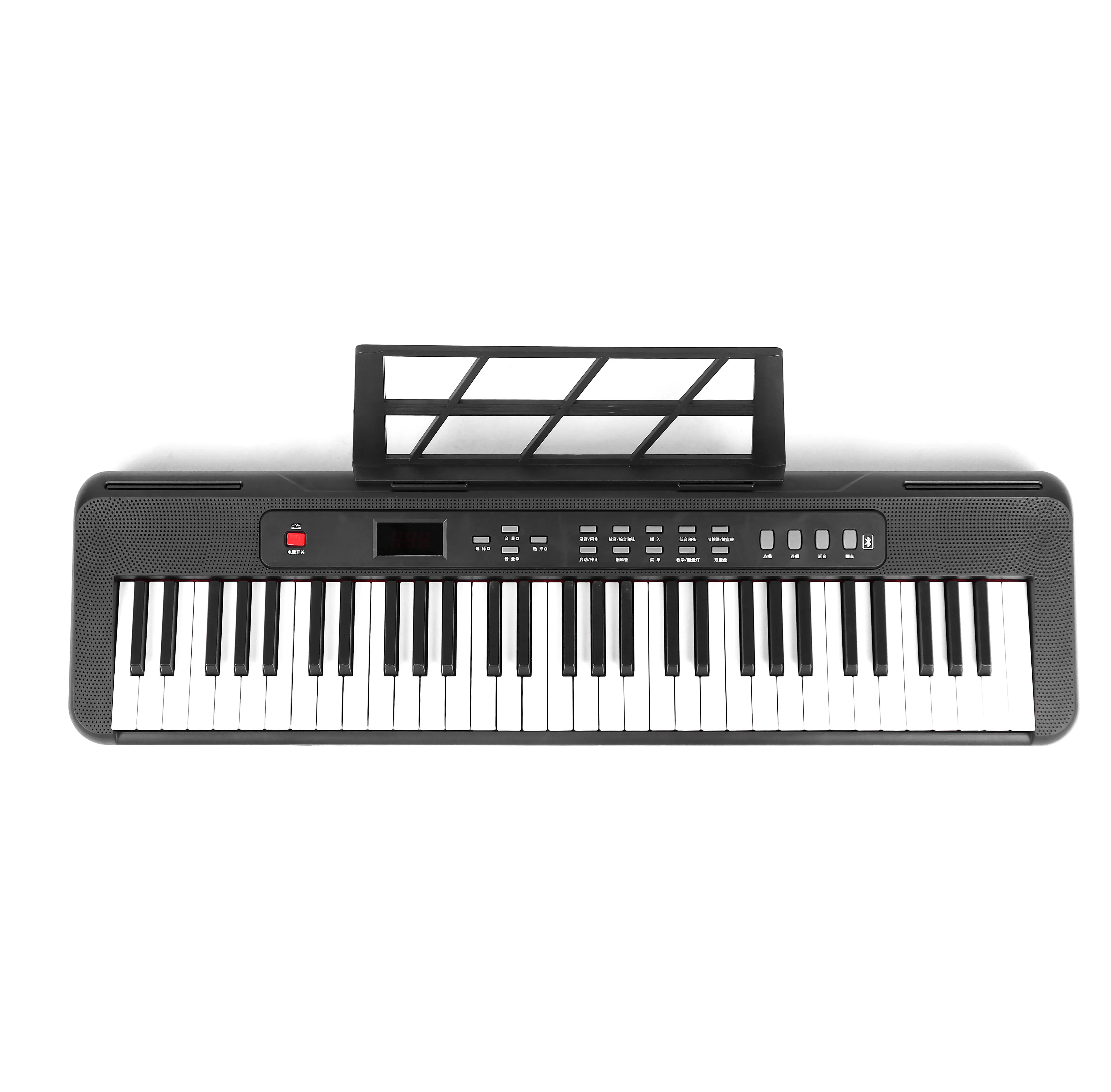 Teclado de Piano eléctrico de gran tamaño, 61 teclas, instrumento Musical, órgano electrónico, función de programación de aprendizaje ligero