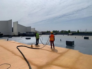 Revêtement de pavage en polyurée pulvérisé pour sols et toitures de chantier, utilisé pour l'étanchéité - Product Image 2