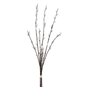 Branches de saule argenté, fleurs artificielles, 70 cm, plastique blanc, décoration de mariage, décoration intérieure, arrangement de vase - Product Image 5
