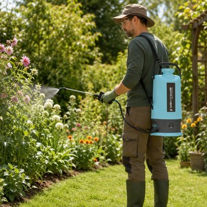 Pulvérisateur de jardin électrique 8L, pulvérisateur portable à batterie, <span class=keywords><strong>lance</strong></span> télescopique, poignée à gâchette, lutte contre les parasites et les mauvaises herbes - Product Image 2