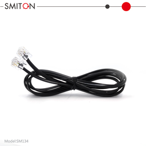 <span class=keywords><strong>RJ</strong></span>-<span class=keywords><strong>11</strong></span> 26AWG blanc rallonge de téléphone câble ligne fil 4 conducteur plat ligne modulaire <span class=keywords><strong>cordon</strong></span> - Product Image 2