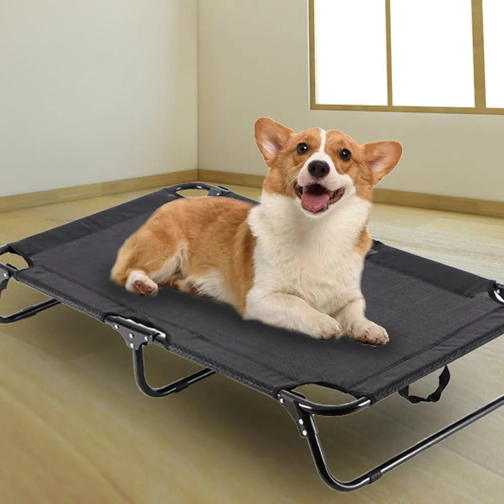 S/M/L/XL Size 45KG Load Capacity Mesh 8 Frames Elevated Raised Waterproof Foldable and Portable Pet Dog bed