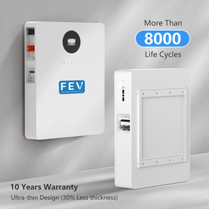 All One ESS 10KWH 20KWH Sistema de batería de almacenamiento de energía para el hogar Inversor <span class=keywords><strong>3Kw</strong></span> 7Kw LiFePO4 Garantía de 10 años CAN Montado en la pared - Product Image 2
