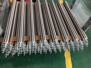 Rouleau de convoyeur entraîné par pignon de rouleaux d'engrenage à simple et double rangée robuste