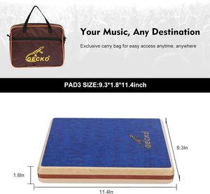 <span class=keywords><strong>Cajon</strong></span> de voyage Gecko Pad-3 facile à transporter, sac de transport inclus, magnifique <span class=keywords><strong>instrument</strong></span> de percussion, cordes de guitare internes - Product Image 5