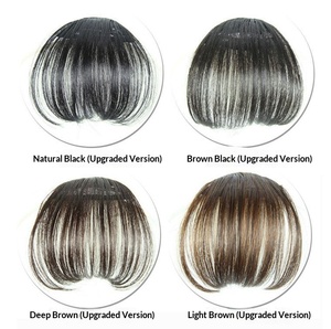 วิกผมสังเคราะห์แบบถักมือทั้งชิ้น พร้อมหน้าม้าแบบ Air Bangs  มองไม่เห็น  ดูเป็นธรรมชาติ น้ำหนักเบา  แบบชิ้นเดียว - Product Image 3