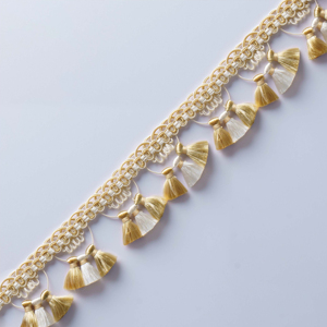 Fengdai - Accesorios <span class=keywords><strong>para</strong></span> <span class=keywords><strong>Muebles</strong></span> de Rayón 100% Suave, Decoración Hecha a Mano, Cortina de Encaje con <span class=keywords><strong>Borlas</strong></span> y Flecos - Product Image 3