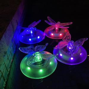 Lampe flottante LED solaire RGB, papillon, libellule, lampe flottante pour l'eau, décoration de jardin, piscine, fontaine, étang, lumière de nuit - Product Image 2