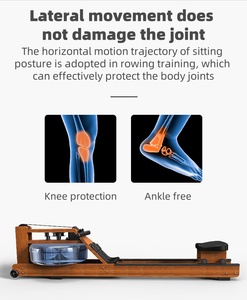 Bán buôn bằng gỗ khả năng chịu nước chèo thuyền máy nước trong nhà Rower máy cho xây dựng cơ thể - Product Image 6