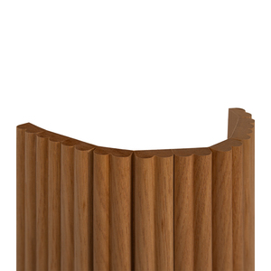 Impiallacciature di DESIGN MUMU a prezzi accessibili di lusso impressionanti tavole in rovere bianco curvo pannello di legno Forl parete decorazione armadietto - Product Image 4