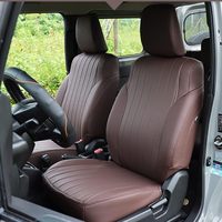 TELLIKA marron personnalisé housse de siège en cuir PU ensemble complet pour Suzuki Jimny 2018-2024 JB64W JB74 accessoires intérieurs pour voiture Jimny