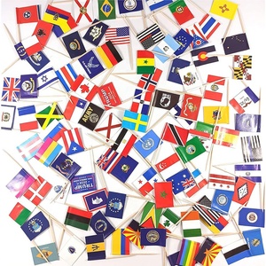 Palillos de Dientes con la Bandera de Noruega, Mini Decoración de Papel para Cupcakes Impresa Personalizada para Fiestas y Cócteles, Pequeños Palillos de Dientes Noruegos - Product Image 6