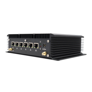 Mini PC de Aluminio sin Ventilador, CPU Intel, Firewall, Router VPN, Servidor de Seguridad de Red, 6 Puertos LAN, RS232 COM, Computadora - Product Image 3