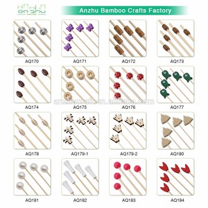 Palillos de Cóctel Desechables de Bambú Natural, Brochetas Creativas <span class=keywords><strong>para</strong></span> <span class=keywords><strong>Bar</strong></span> - Product Image 4