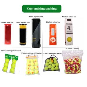 Balles de <span class=keywords><strong>tennis</strong></span> de qualité supérieure approuvées, boîte de 3 pièces de qualité supérieure en feutre de laine à 40% avec service de logo personnalisé - Product Image 6