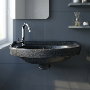 Modern Rectangular Ceramic Wall Hung Wash Basin Stylish Bathroom Hand Wash Sink for Hotel Apartment Projects - Product Image 3