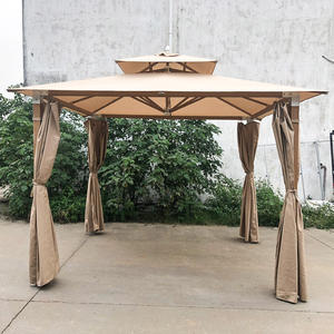 Tente gazebo extérieure en aluminium <span class=keywords><strong>de</strong></span> luxe auvent pavillon personnalisé <span class=keywords><strong>rideaux</strong></span> imperméables tissu léger enduit <span class=keywords><strong>de</strong></span> poudre fabriqué en Chine - Product Image 4