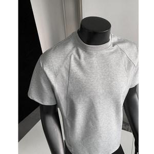 T-shirt décontracté à manches courtes pour homme en coton de style américain, col rond, coupe ample, respirant, écologique, <span class=keywords><strong>tenue</strong></span> de type 'tough <span class=keywords><strong>guy</strong></span>' pour l'été - Product Image 1