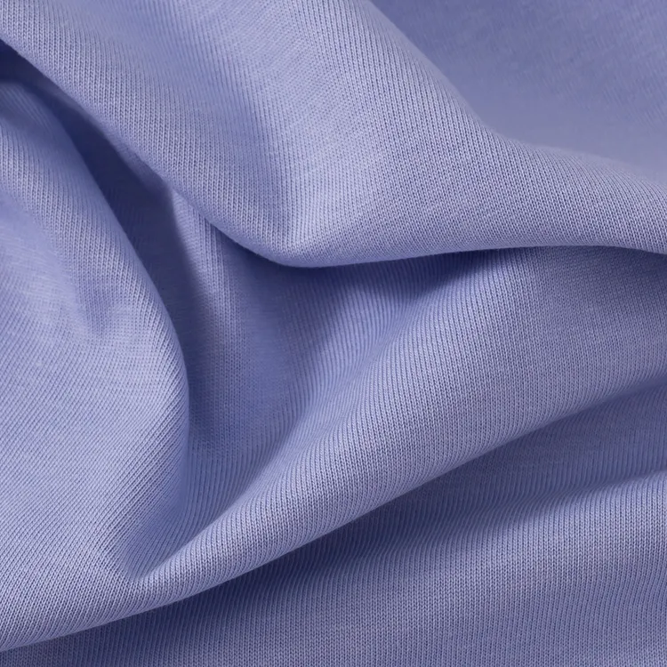 Бесплатный образец Премиум трикотажная ткань хлопок одиночный Джерси ткань 200 г 100% хлопок футболка ткань