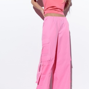 Pantalons cargo en coton biologique de haute qualité, tendance, rose, écologiques, respirants, pour l'été, personnalisables - Product Image 4