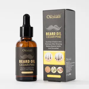 OEM Custom Logo Beard Growth Men Care Soothes Irritation And Redness After Shaving Cedar Pine Beard Oil