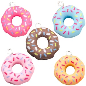 Breloques en résine en forme de donut pour la fabrication de bijoux, boucles d'oreilles, colliers, accessoires de porte-clés faits main, colgantes - Product Image 1