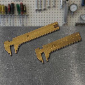 Calibrador Vernier Deslizante de Latón s203 de 80mm, Regla de Medición de Bolsillo, Herramientas Mini para Gemas, Cuentas y Joyería - Product Image 3
