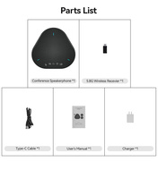 Micrófono Inalámbrico Portátil de 5.8G para Altavoz de PC de Área de Trabajo para Sistema de Conferencia de Reuniones de Escritorio