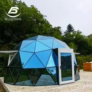 Winter Used Luxury Geodesic Dome Glass Tent For Resort
