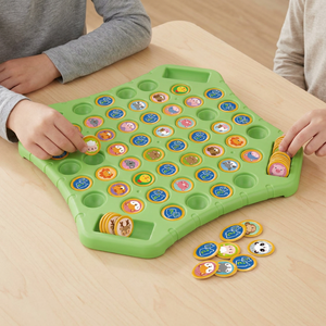 Jeu de société pour enfants : Puzzle de fruits et d'animaux, jeu d'échecs à retourner, jeu de société multijoueur, recherche des paires, jeu d'élimination, jeu de société parent-enfant - Product Image 1