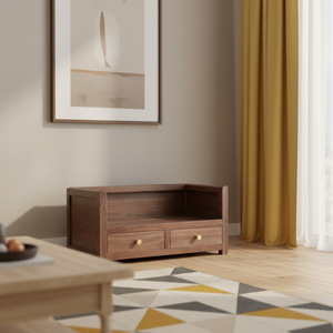 Étagère de rangement multifonctionnelle en bois de noyer noir, étagère haut de gamme en bois massif, style luxe léger, pour la <span class=keywords><strong>cuisine</strong></span> et le bureau - Product Image 6