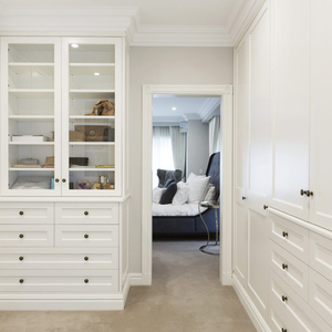 Armario de Madera Laminada Blanca de Estilo Abierto de Lujo, de Alta <span class=keywords><strong>Calidad</strong></span> y al <span class=keywords><strong>Mejor</strong></span> <span class=keywords><strong>Precio</strong></span> - Product Image 2