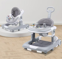 Trotteur pliable 4 en 1 de haute qualité avec musique nouveau design poussette multifonctionnelle pour bébé