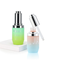 Bouteille en verre, rose mat, pour soins de la peau, emballage de luxe pour cosmétiques, avec fournitures de pompe, ml JX