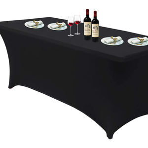 Modern Disposable Spandex American Style Oilproof Waterproof Square <b>Tablecloth</b> Cover Set for Weddings <b>Parties</b> Factory Direct - Product Image 4