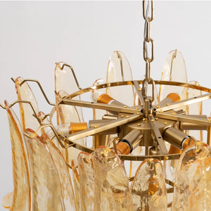 American Retro Vintage Medieval Art <span class=keywords><strong>Glass</strong></span> Chandelier Luxury French-Style para dormitorio Sala de estar Comedor-Disponible Medio - Product Image 5