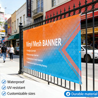 Bâche publicitaire extérieure en maille PVC, imperméable, grand format, couleur personnalisée, impression numérique, avec œillets, pour clôture, scène et bannière