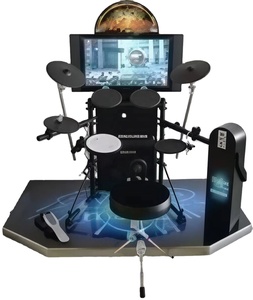 Super Jazz Drum <span class=keywords><strong>Arcade</strong></span>-Spielautomat, Münzbetrieben, 110/220V, Schwarz, Kunststoff und Metall, 1 Jahr Garantie, Englische Sprache - Product Image 3